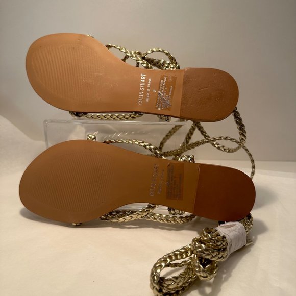 BRAND NEW Colin Stuart Braided Wrap-Up Gladiator Sandals. - Picture 5 of 5